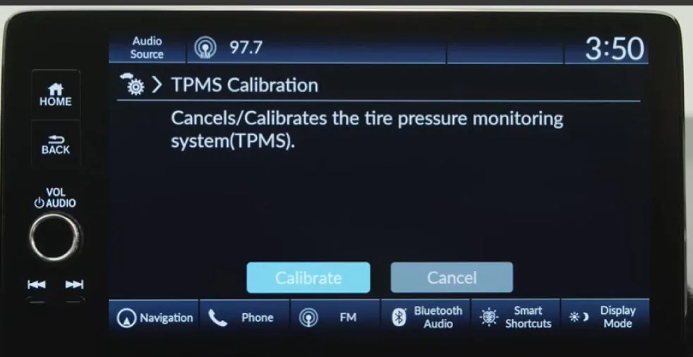 TPMS calibration
