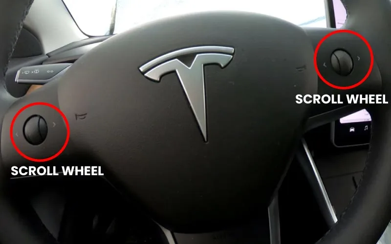 Scroll wheels of Tesla